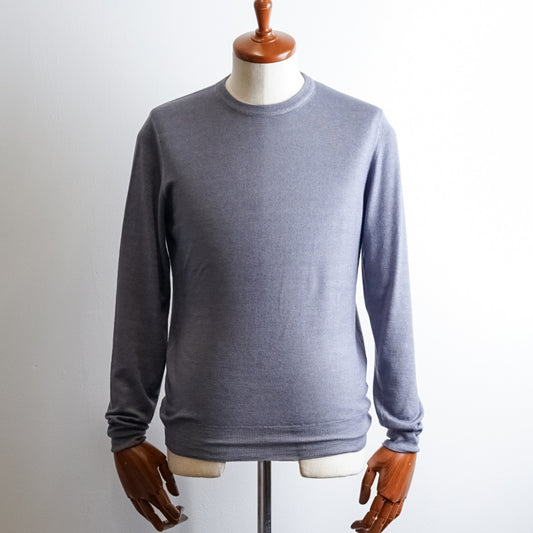 STONE WASH WOOL CREWNECK