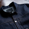 SHORT TRACK JACKET RIGID DENIM