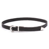 LEATHER MESH NARROW BELT