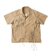 LILY HAND EMBROIDERY NEP OPEN COLLAR SHIRTS