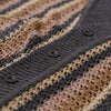 MULTI STRIPE SOFT MESH CARDIGAN