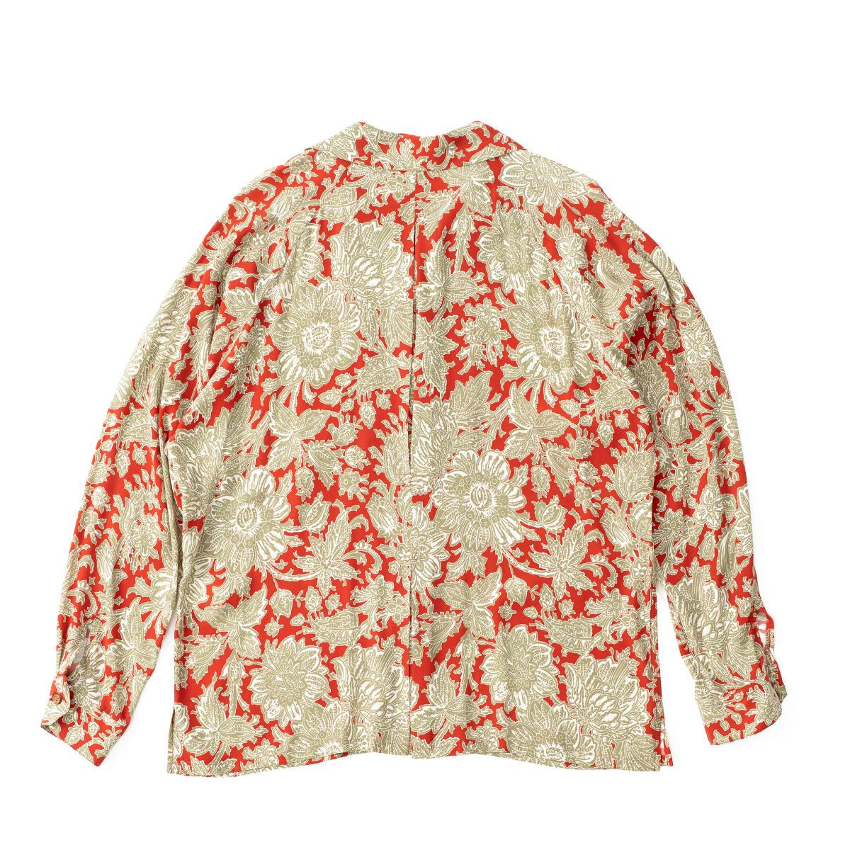 m’s braque Long Sleeve Aloha Shirts 40 LONG SLEEVE ALOHA SHIRT - Ethnic Flower【m's braque】 – &INDUSTRY