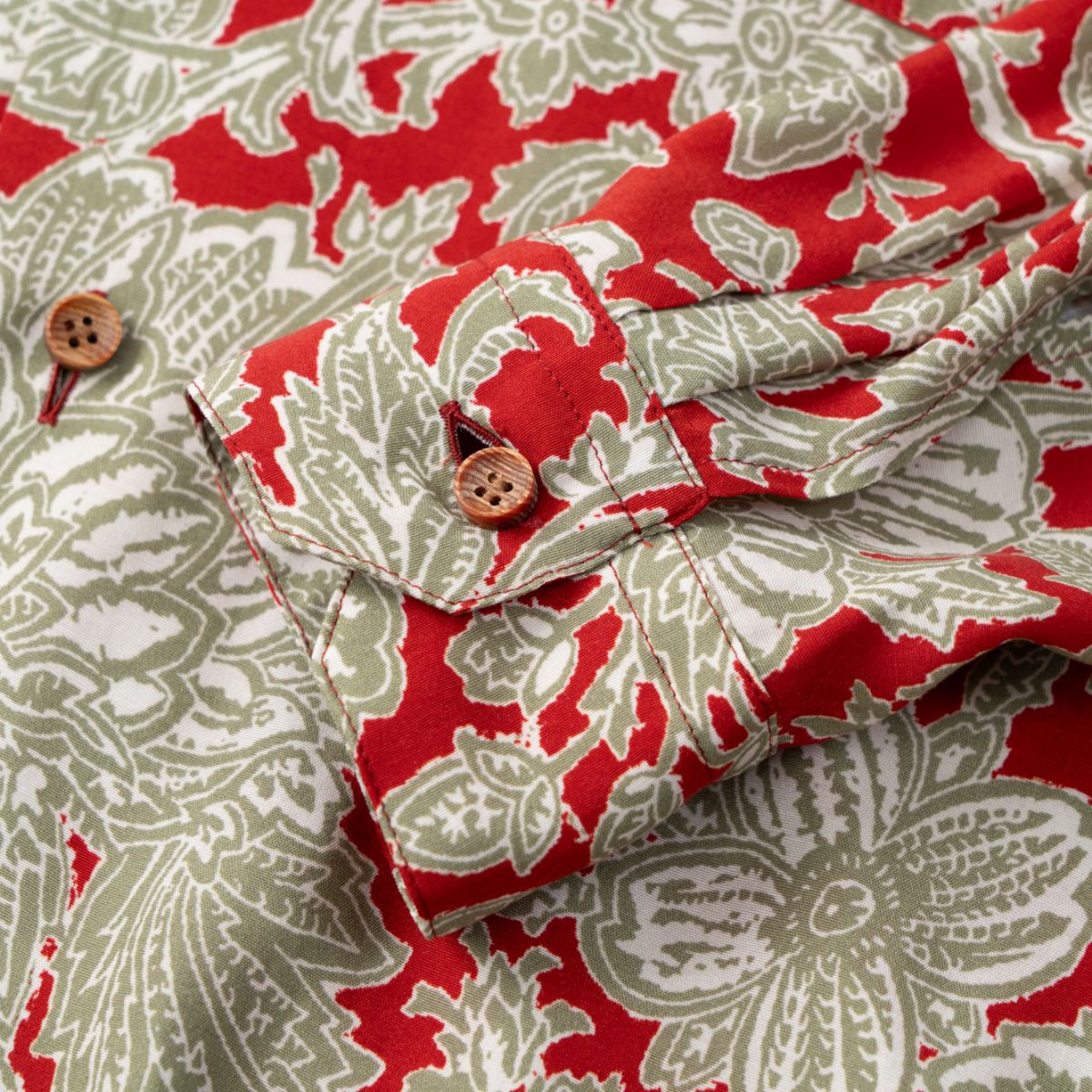 LONG SLEEVE ALOHA SHIRT - Ethnic Flower【m's braque】 – &INDUSTRY