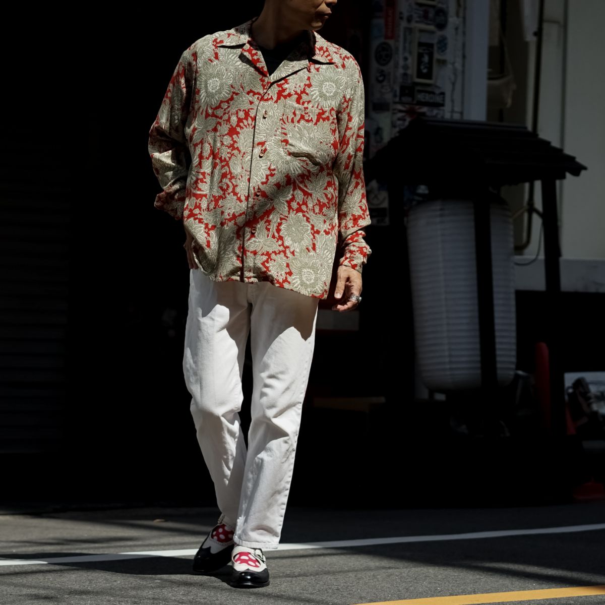 LONG SLEEVE ALOHA SHIRT - Ethnic Flower【m's braque】 – &INDUSTRY