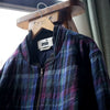 BRUNO HANDWOVEN WOOL CHECK BOMBER JACKET