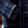 BRUNO HANDWOVEN WOOL CHECK BOMBER JACKET
