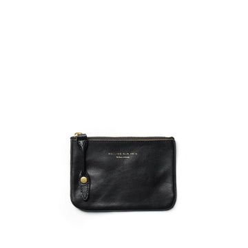 SQUARE ZIP & SNAP POUCH S