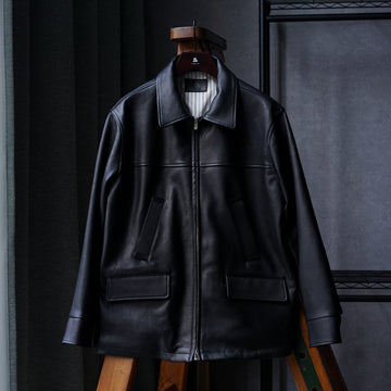 CAR COAT - OILED CALF
