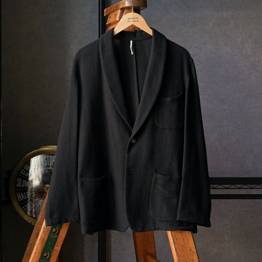 S2B COTTON LINEN SHAWL COLLAR JACKET