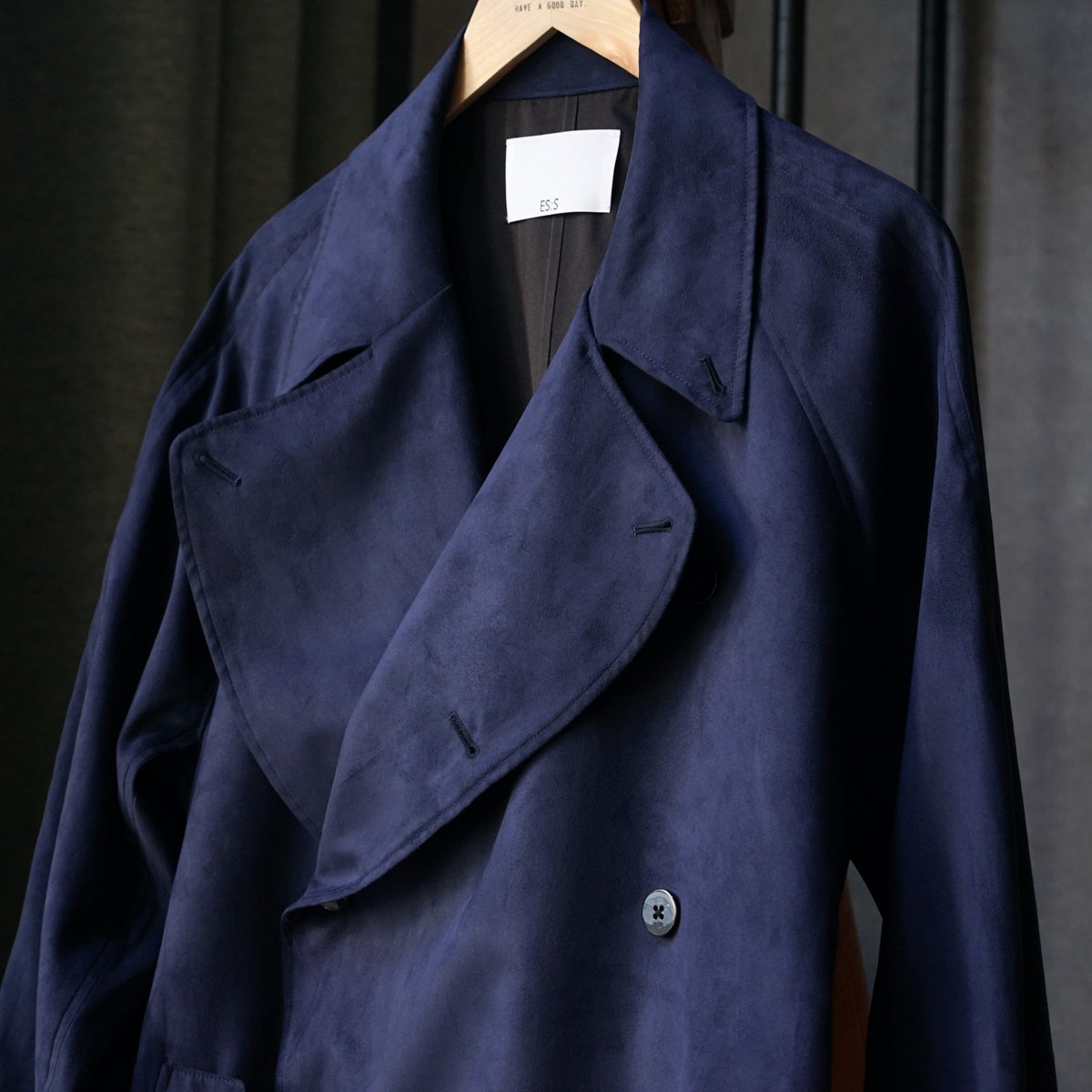 TRENCH COAT FAKE SUEDE【ES:S】 – &INDUSTRY