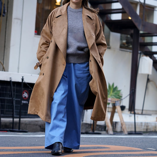 TRENCH COAT FAKE SUEDE