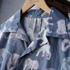 ALOHA SHIRT - BLUE GREY TIGER