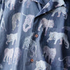 ALOHA SHIRT - BLUE GREY TIGER